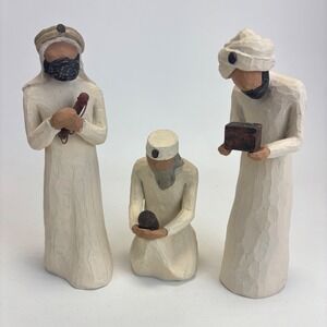 Willow Tree Three Wisemen Nativity Set Susan Lordi Cream Excellent 1999 3 Piece